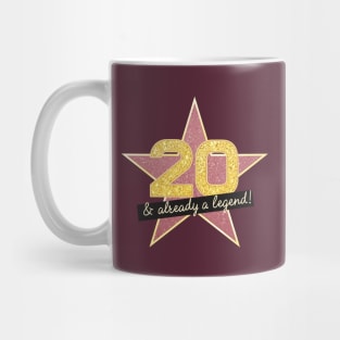 20th Birthday Gifts - 20 Years old & Already a Legend Mug